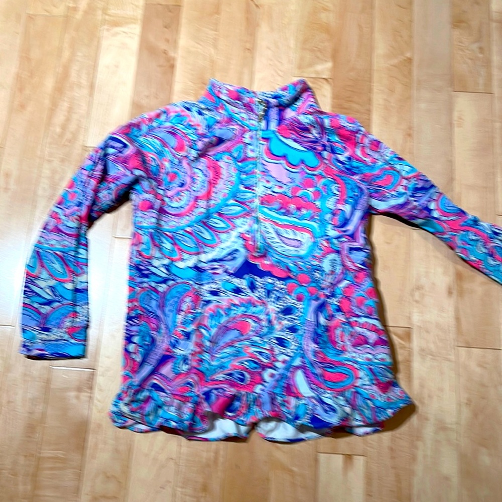 Lilly Pulitzer 1/4 zip size L GUC